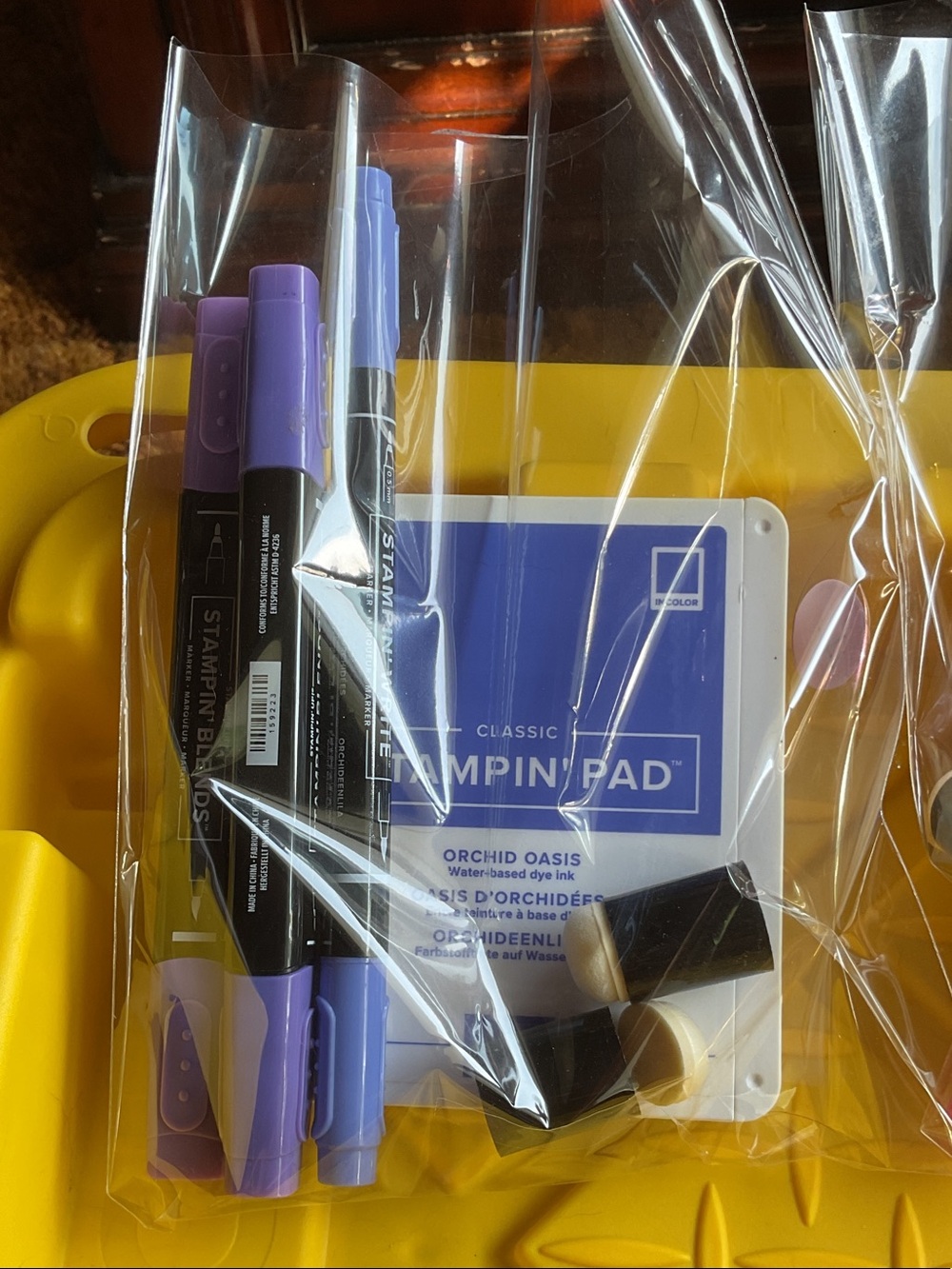 Stampin' Up! Orchid Oasis Ink Pad & Purple Markers Set